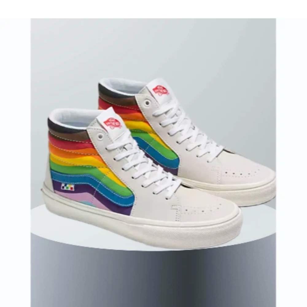 Vans Skate Sk8-Hi Pride Unisex Rainbow Color Sneaker